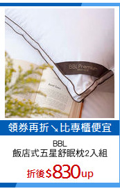 BBL
飯店式五星舒眠枕2入組