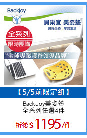 BackJoy美姿墊
全系列任選4件