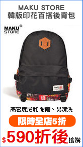 MAKU STORE
韓版印花百搭後背包