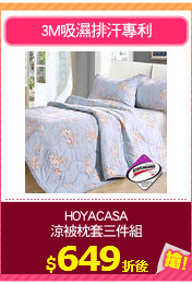 HOYACASA
涼被枕套三件組