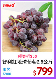 智利紅地球葡萄2.8公斤