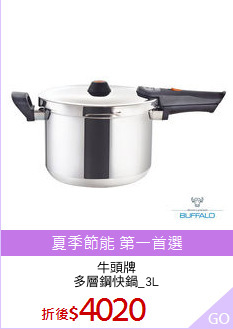 牛頭牌
多層鋼快鍋_3L