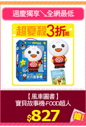 【風車圖書】
寶貝故事機-FOOD超人