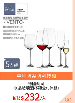德國蔡司
水晶玻璃酒杯禮盒(5件組)