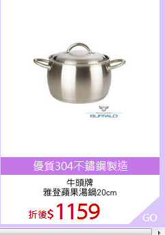 牛頭牌
雅登蘋果湯鍋20cm