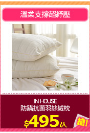 IN HOUSE
防蹣抗菌羽絲絨枕