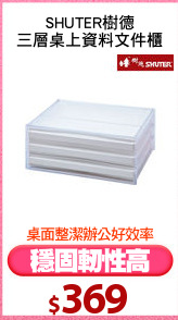 SHUTER樹德
三層桌上資料文件櫃