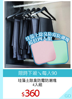 珪藻土除臭防霉防潮塊
4入組
