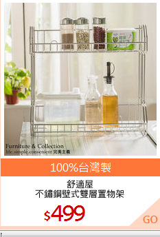 舒適屋
不鏽鋼壁式雙層置物架