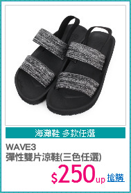 WAVE3
彈性雙片涼鞋(三色任選)