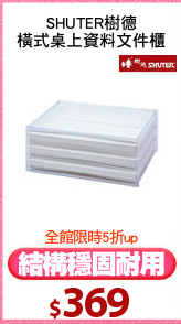 SHUTER樹德
橫式桌上資料文件櫃