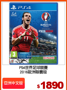 PS4世界足球競賽
2016歐洲聯賽版