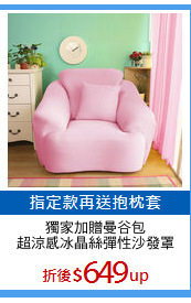 獨家加贈曼谷包
超涼感冰晶絲彈性沙發罩