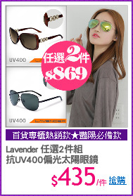 Lavender 任選2件組
抗UV400偏光太陽眼鏡