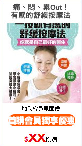 痛、悶、累Out！
有感的舒緩按摩法