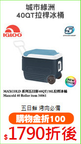 城市綠洲
40QT拉桿冰桶