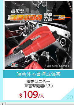 攜帶型二合一
車窗擊破器(3入)