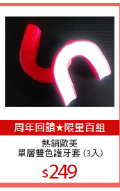 熱銷歐美
單層雙色護牙套 (3入)