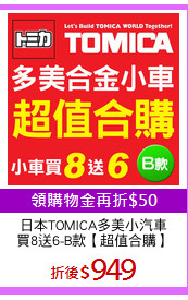 日本TOMICA多美小汽車
買8送6-B款【超值合購】