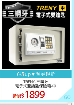 TRENY-三鋼牙
電子式雙鑰匙保險箱-中