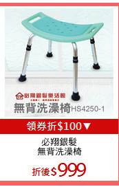 必翔銀髮
無背洗澡椅