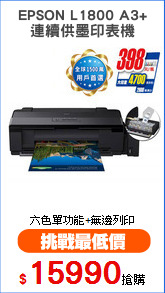 EPSON L1800 A3+
連續供墨印表機
