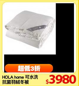 HOLA home 可水洗
抗菌羽絨冬被