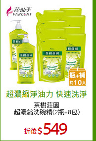 茶樹莊園
超濃縮洗碗精(2瓶+8包)