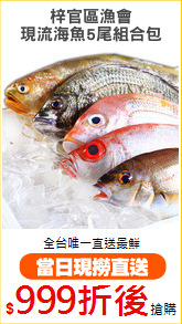 梓官區漁會
現流海魚5尾組合包