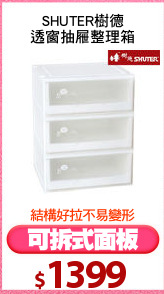 SHUTER樹德
透窗抽屜整理箱