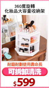 360度旋轉
化妝品大容量收納架