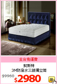 契斯特<br>
3M防潑水三線獨立筒