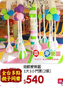 遊戲愛樂園<br>
 1大1小門票(2張)