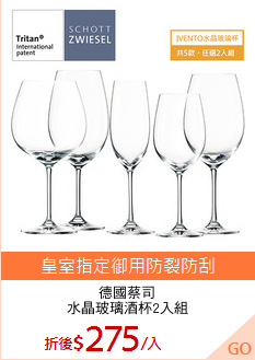 德國蔡司
水晶玻璃酒杯2入組