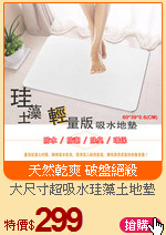 大尺寸超吸水珪藻土地墊