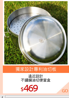 遠近設計
不鏽鋼油切便當盒