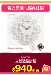 a.cerco
立體造型掛鐘