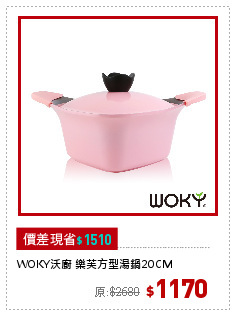 WOKY沃廚 樂芙方型湯鍋20CM