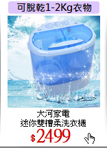 大河家電<br>
迷你雙槽柔洗衣機