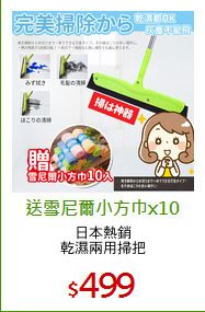 日本熱銷
乾濕兩用掃把