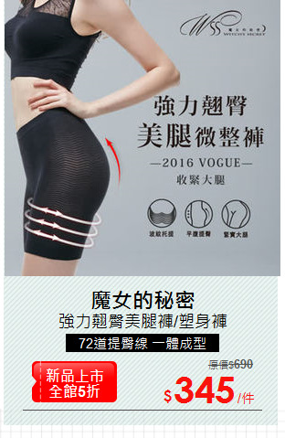 強力翹臀美腿褲/塑身褲