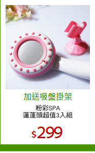粉彩SPA
蓮蓬頭超值3入組