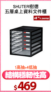 SHUTER樹德
五層桌上資料文件櫃