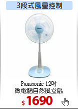 Panasonic 12吋<br>
微電腦自然風立扇