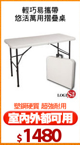 輕巧易攜帶
悠活萬用摺疊桌