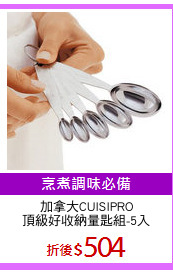 加拿大CUISIPRO
頂級好收納量匙組-5入