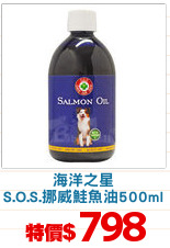 海洋之星
S.O.S.挪威鮭魚油500ml