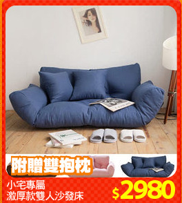 小宅專屬
激厚款雙人沙發床