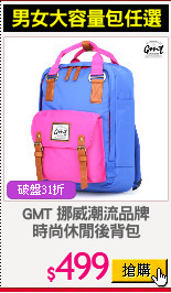 GMT 挪威潮流品牌
時尚休閒後背包