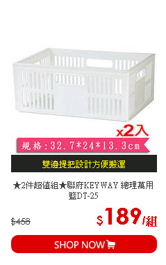 ★2件超值組★聯府KEYWAY 總理萬用籃DT-25